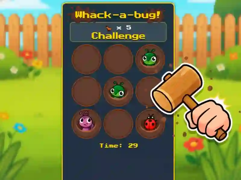 Leikur Whack A Bug Challenge á netinu