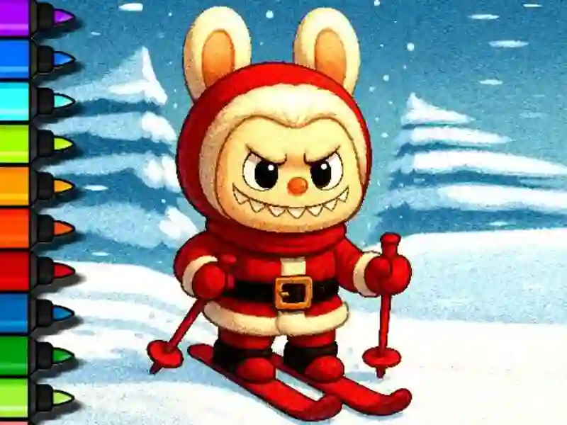 Leikur Auðvelt litarefni Labubu Time á netinu