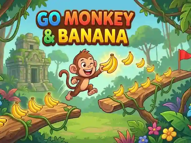 Leikur Go monkey & Banana á netinu