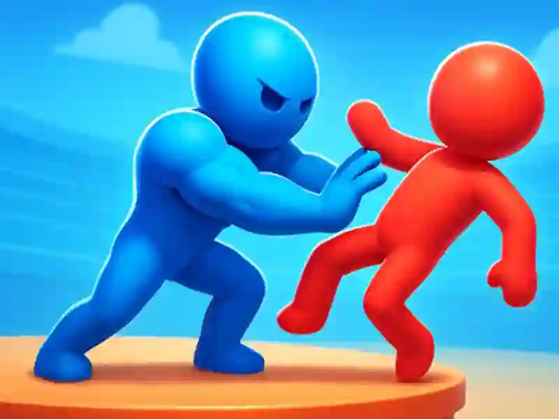 Leikur Stickman Army Pusher á netinu