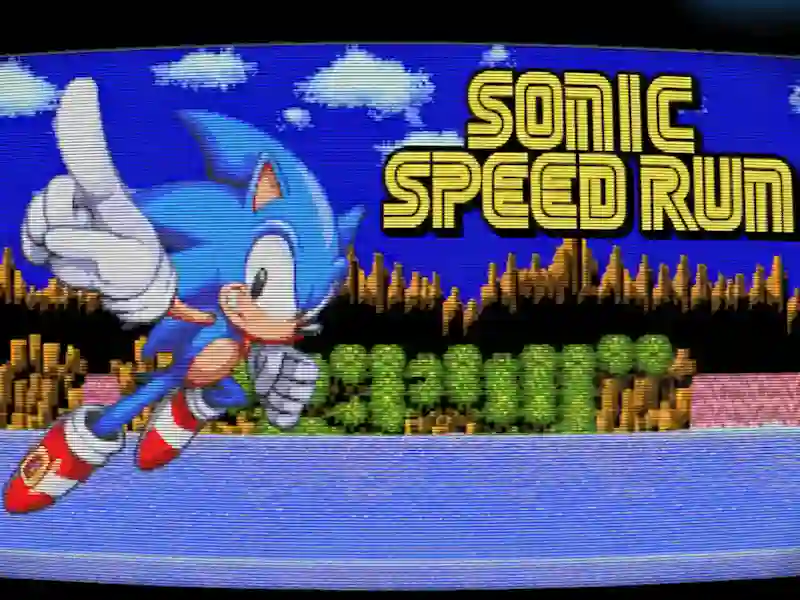 Leikur Sonic Speed Run á netinu