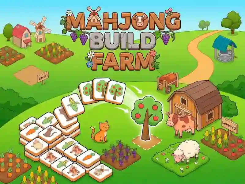 Leikur Mahjong Build Farm á netinu