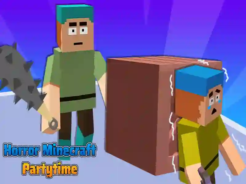 Leikur Hryllingur Minecraft Partytime á netinu