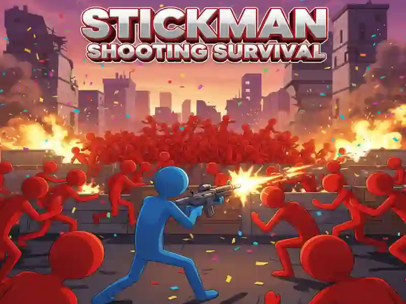 Leikur Stickman Shooting Survival á netinu