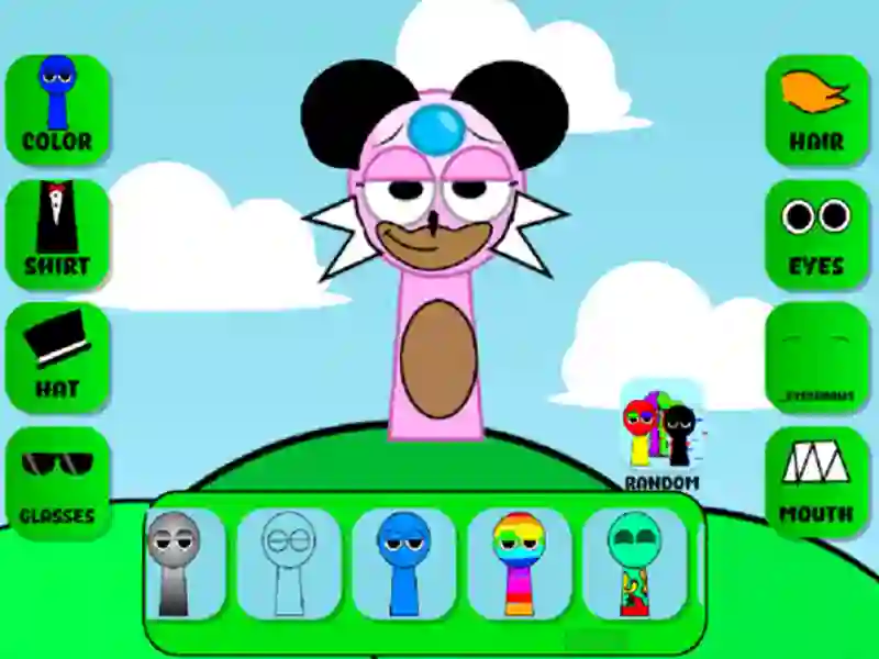 Leikur Spruni karakterframleiðandi OC á netinu