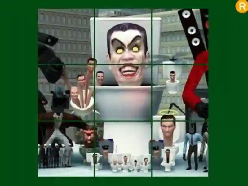 Leikur Skibidi salerni rennibraut á netinu