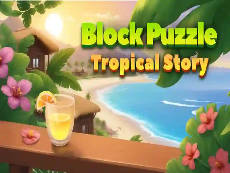 Leikur Block Puzzle Tropical Story á netinu