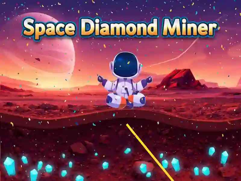 Leikur Space Diamond Miner á netinu