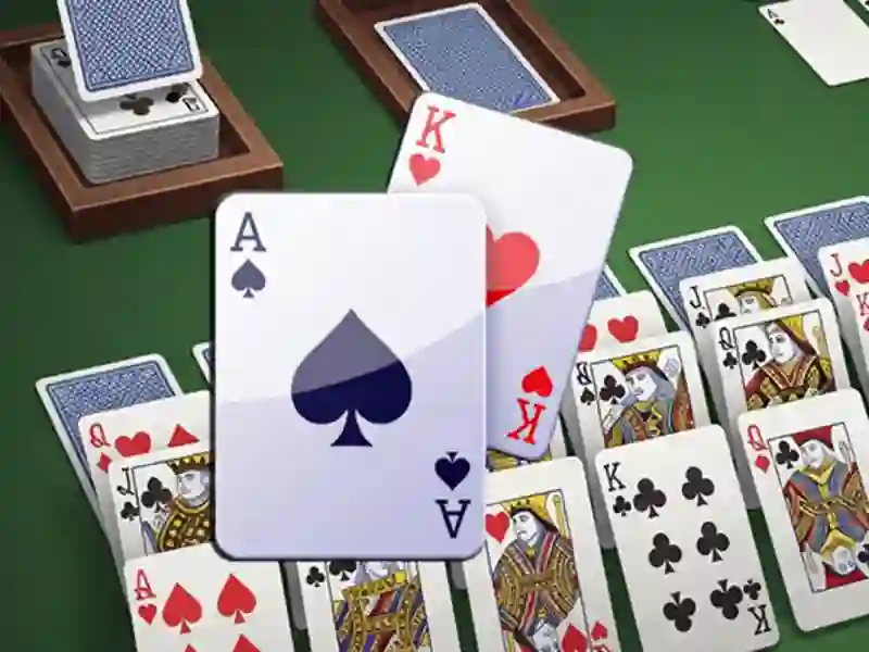 Leikur Tvöfalt klondike solitaire kort á netinu