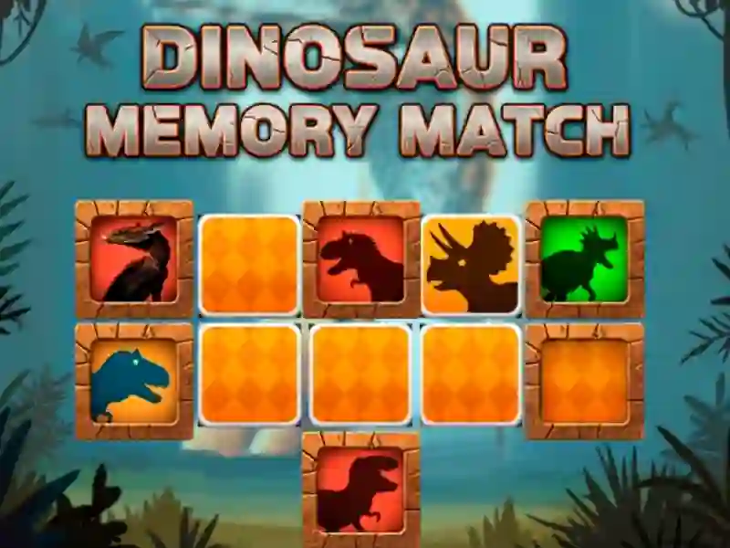 Leikur Dinosaur Memory Match á netinu