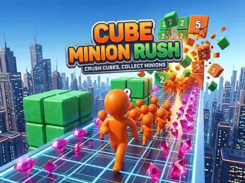 Leikur Cube Minion Rush á netinu