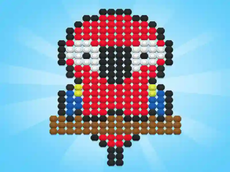 Leikur Litarhnetur og boltaþraut á netinu Leikur Litarhnetur og boltaþraut á netinu