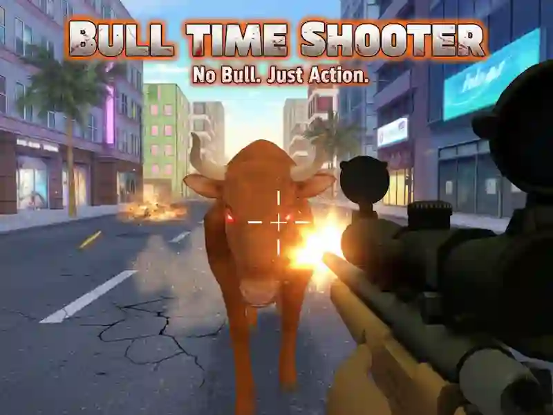 Leikur Bull Time Shooter á netinu