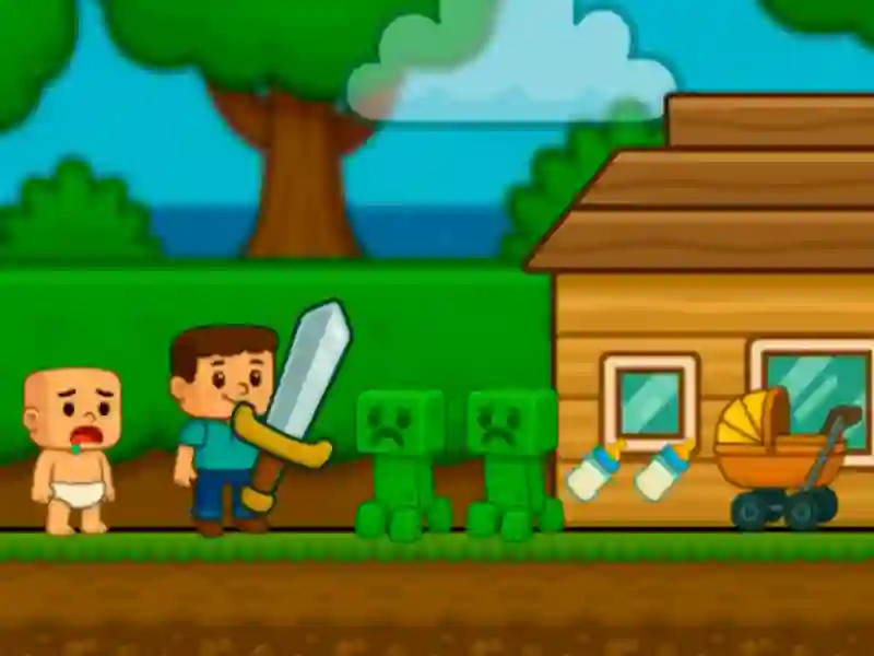 Leikur Baby noob hjálp! Steve á netinu Leikur Baby noob hjálp! Steve á netinu