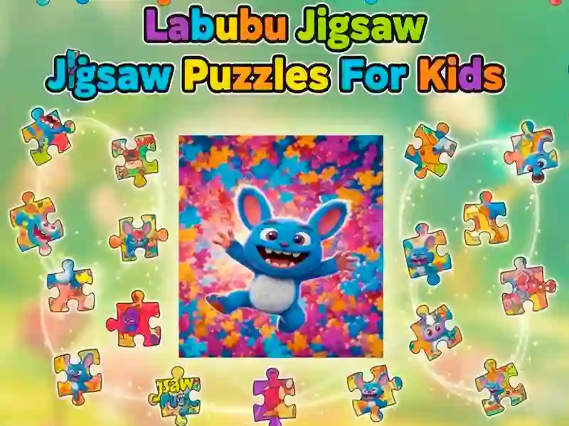 Leikur Labubu púsluspil fyrir krakka á netinu
