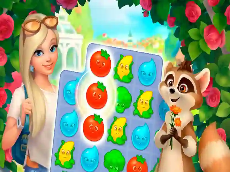 Leikur VegaMix Match-3 Village á netinu Leikur VegaMix Match-3 Village á netinu