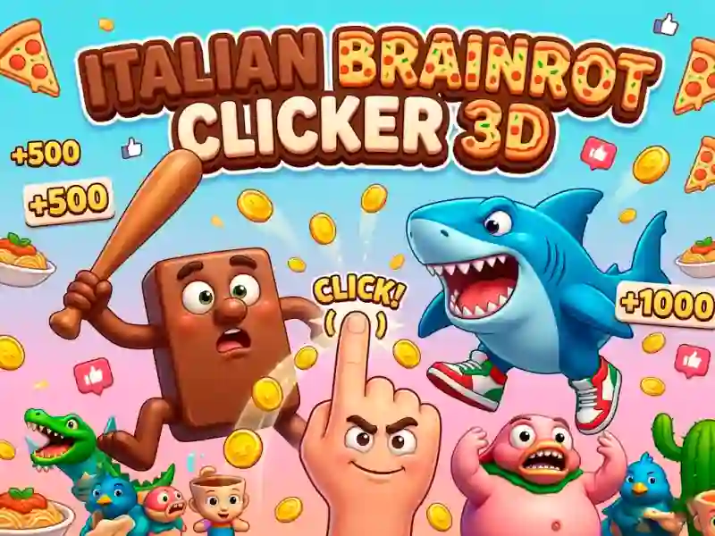 Leikur Italian Brainrot Clicker 3D á netinu