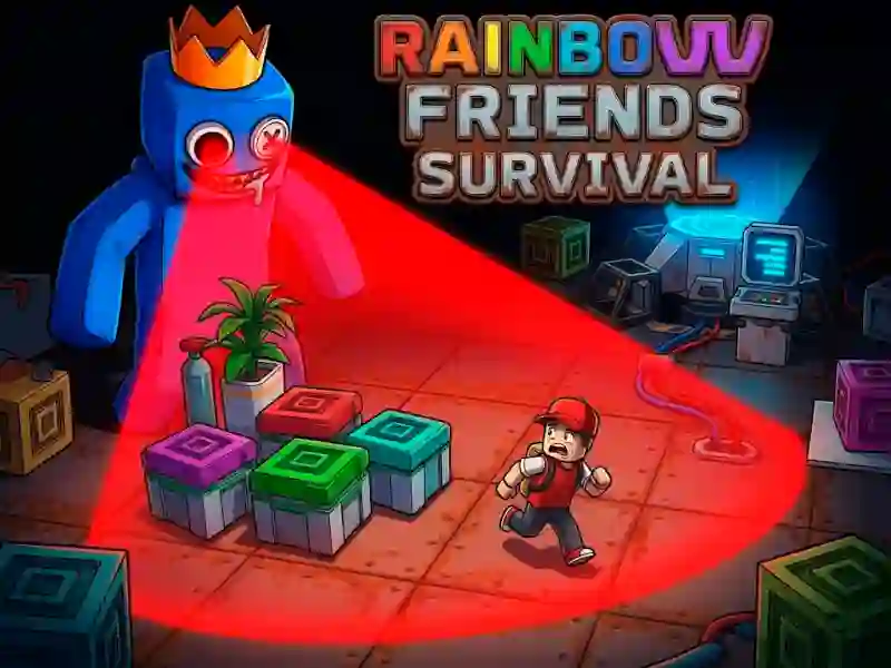 Leikur Rainbow Friends Survival á netinu