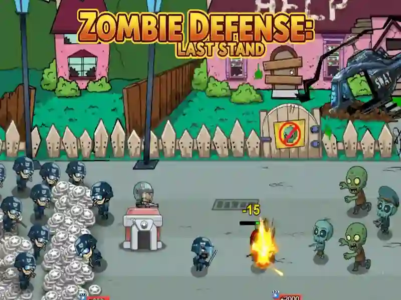 Leikur Zombie Defense: Last Stand á netinu