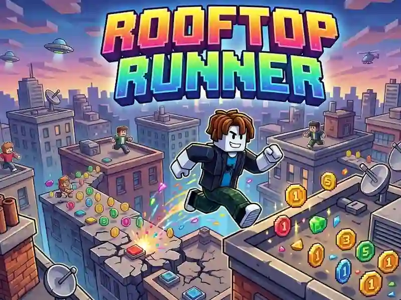 Leikur rooftop runner á netinu