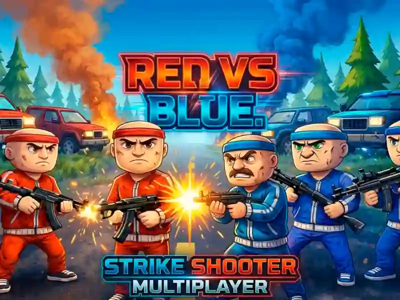 Leikur Rauður vs blár. Strike Shooter Multiplayer á netinu