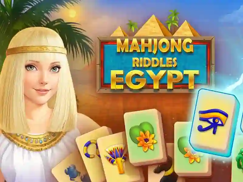 Leikur Mahjong Riddles: Egyptaland á netinu