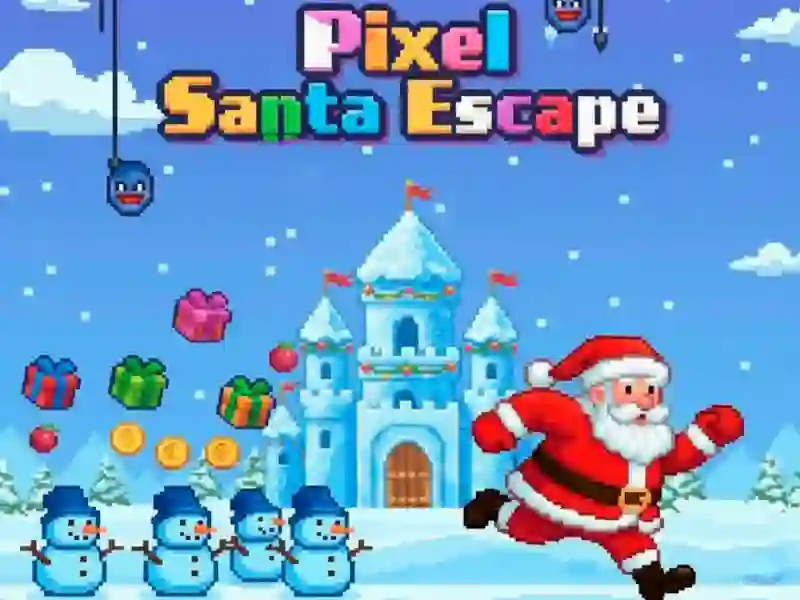 Leikur Pixel Santa Escape á netinu