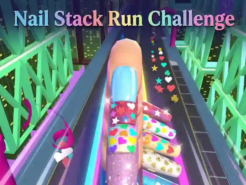 Leikur Nail Stack Run Challenge á netinu
