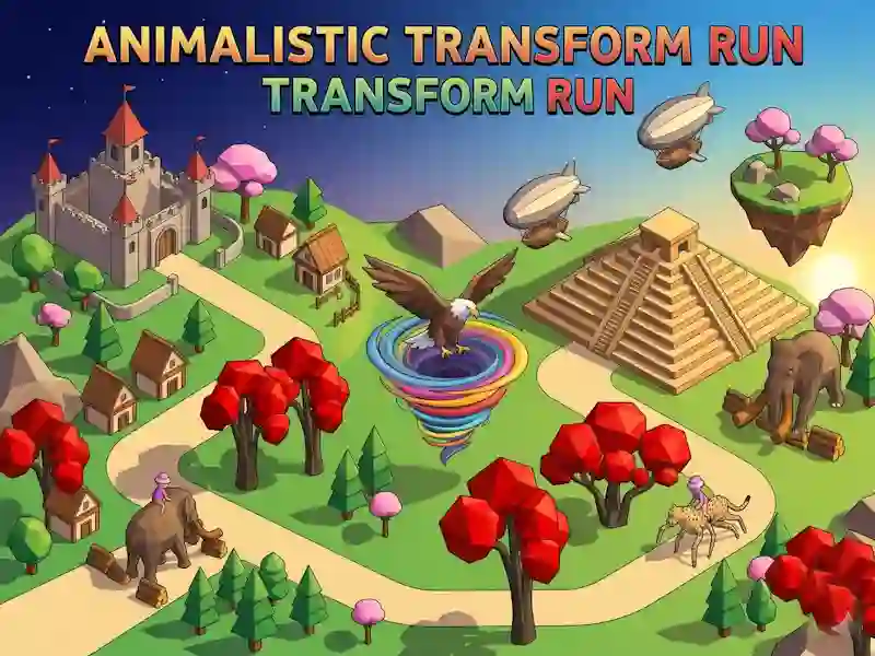 Leikur Animalistic Transform Run á netinu