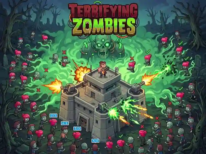 Leikur Terrifying Zombies á netinu