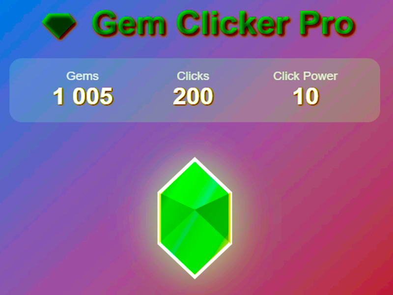 Leikur Gem Clicker Pro á netinu