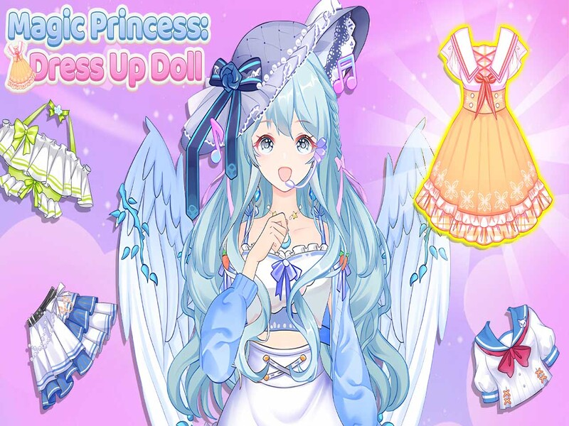 Leikur Magic Princess Klæddu upp dúkku á netinu