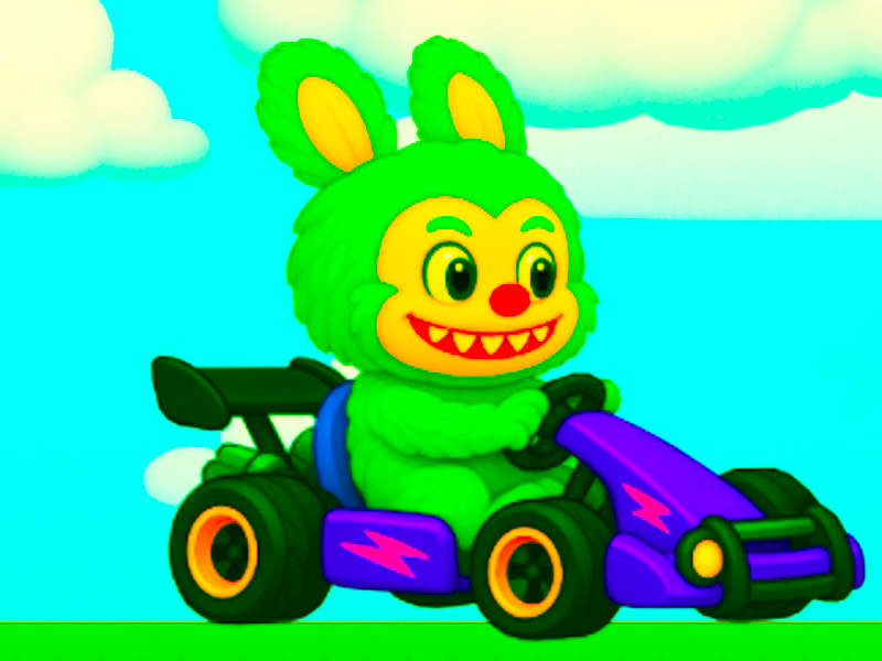 Leikur Labubu Gokart á netinu