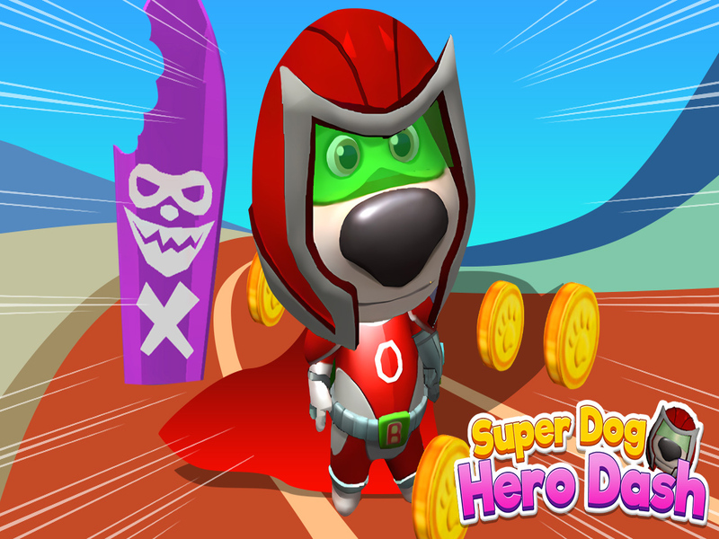Leikur Super Dog Hero Dash á netinu