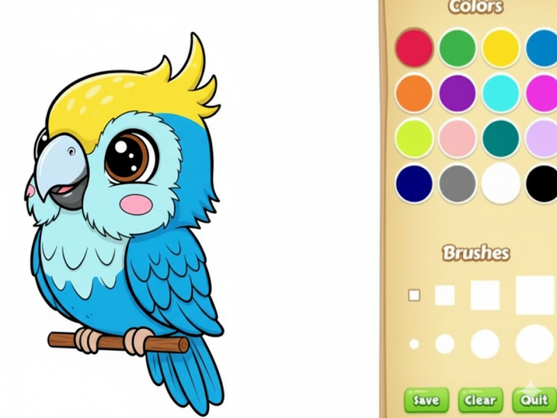 Leikur Kawaii dýra litarbók á netinu