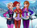 Leikur Prinsessurnar heimsækja Arendelle á netinu