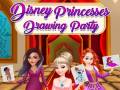 Leikur Disney prinsessur teikningarpartý á netinu