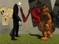 Leikur Slenderman gegn Freddy Fazbear á netinu