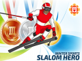 Leikur Vetraríþróttir: Slalom hetja á netinu