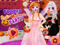 Leikur Frosin Systur Halloween Partý á netinu