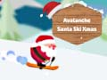 Leikur Snjóflóð Jólaskemmtun Skíði Santa á netinu
