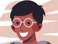 Leikur Strákar með gleraugum: Puzzli á netinu