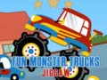 Leikur Skemmtilegt Monster Trucks Puzzles á netinu