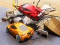 Leikur Keðjuð bílastuntarsamkeppni Mega Ramp á netinu