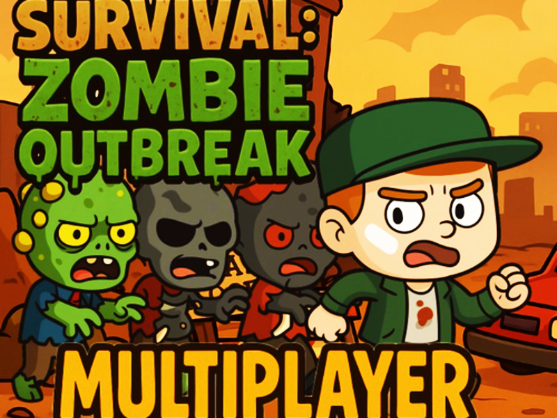 Leikur Survival Zombie braust fjölspilari á netinu
