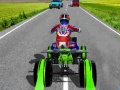 Leikur ATV fjórhjólað í umferð keppandi á netinu