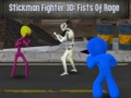 Leikur Stickman Fighter 3D: Reiði Hnefarnir á netinu