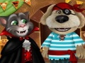 Leikur Talar Tom og Angela: Halloween veisla á netinu