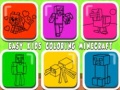 Leikur Auðvelt litun fyrir börn Minecraft á netinu