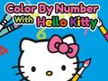Leikur Lita eftir númerum með Hello Kitty á netinu